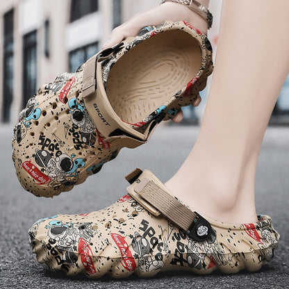 Men's Plus Size EVA Rubber And Plastic Outdoor Fashion Closed Toe Sandals (Available)