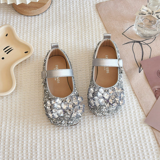 Girls' Glass Light Diamond Shoes Performance