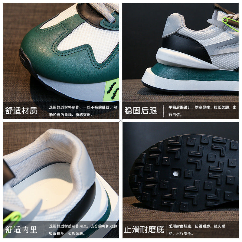 Daddy Breathable Summer Genuine Leather Thick Bottom Women's Clothing Argan Sneaker (Available)