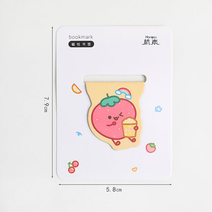 Cute Magnetic Bookmark Creative Cartoon Stationery For Primary School Students