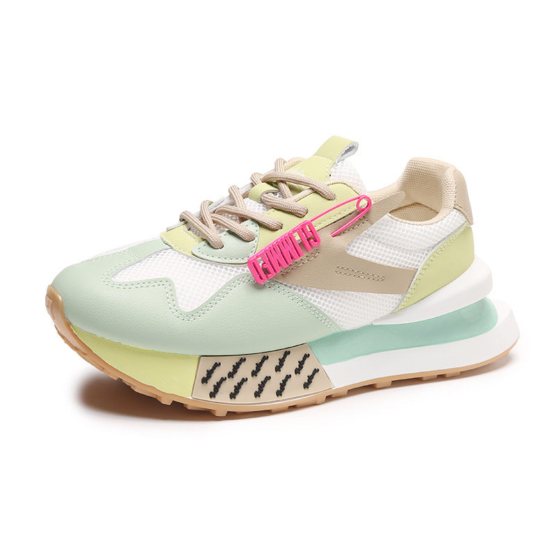 Daddy Breathable Summer Genuine Leather Thick Bottom Women's Clothing Argan Sneaker (Available)
