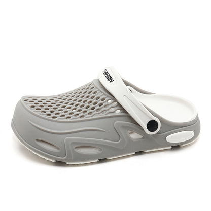 Men's Summer Closed Toe Non-slip Breathable Beach Slippers (Available)