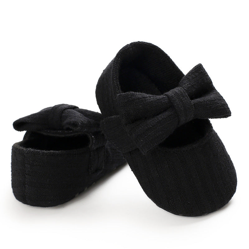 Wool Baby Knitted Bow Baby Shoes (Available)