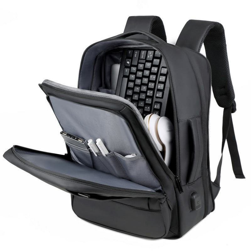 Backpack Men's Large Capacity Outdoor Travel Bag Hand-carrying Multifunctional Business Computer Bag Simple (Available)