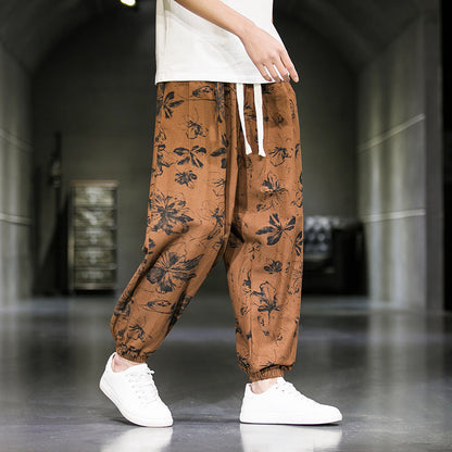 Mens Fashion Breathable Casual Wide Leg Pants (Available)