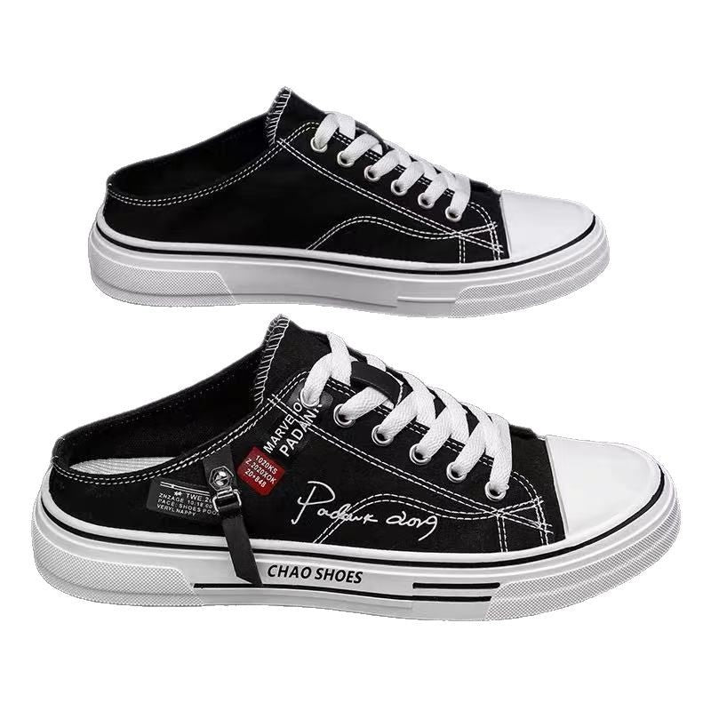 Canvas Men's Breathable Versatile Slip-on Lofter Heel-free Sports Casual Shoes (Available)
