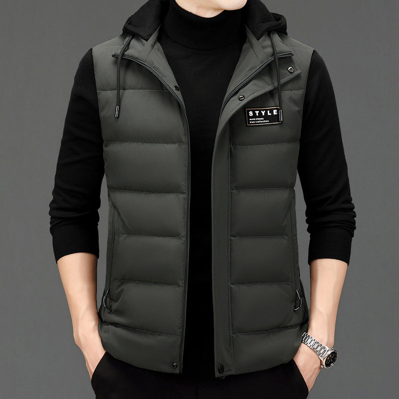 Men's Fashion Vest Versatile Down Jacket (Available)