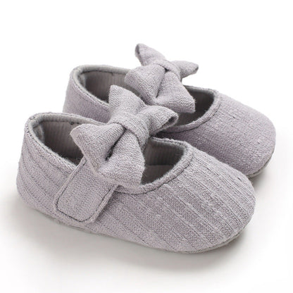 Wool Baby Knitted Bow Baby Shoes (Available)