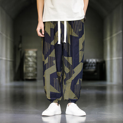 Mens Fashion Breathable Casual Wide Leg Pants (Available)