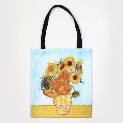 Van Gogh The Starry Night Oil Painting Tote Bag Women's Canvas Bag  (Available)