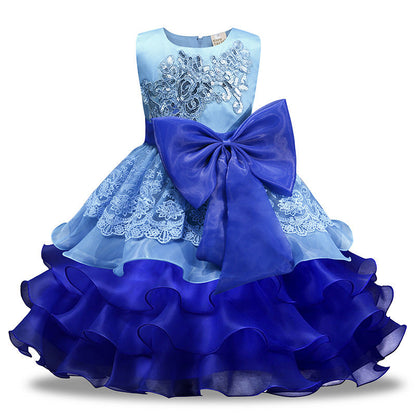 Girls' Sequined Dress Bow Kids Skirt  (Available)
