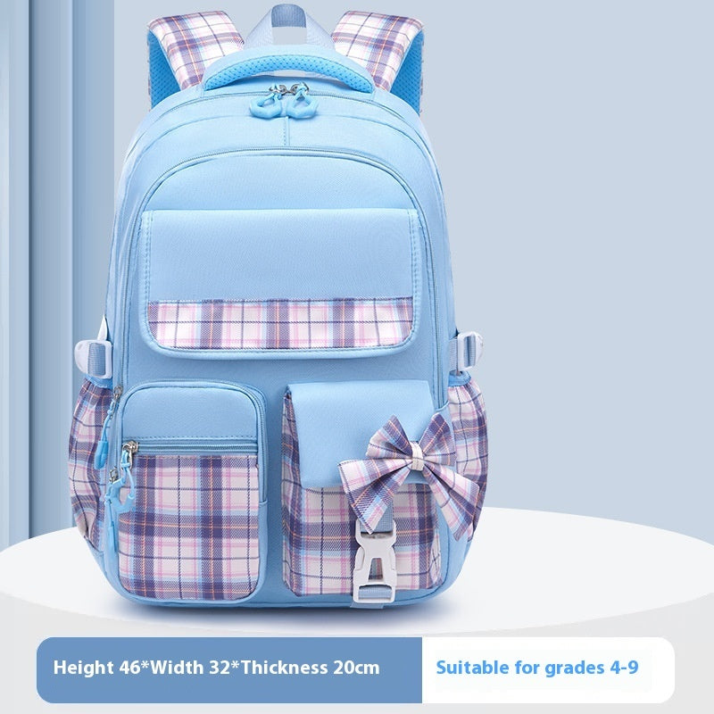 Children's Backpack Lightweight Spine-protective Burden Reduction Large Capacity