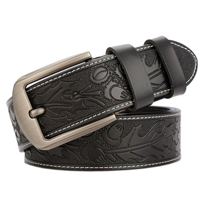 Carved Craft Men's Belt Fashion Cattlehide Leather Pant Belt   (Available)