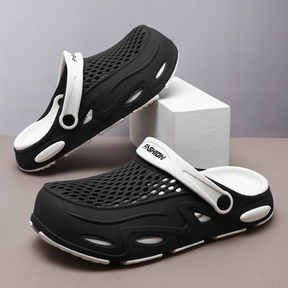 Men's Summer Closed Toe Non-slip Breathable Beach Slippers (Available)