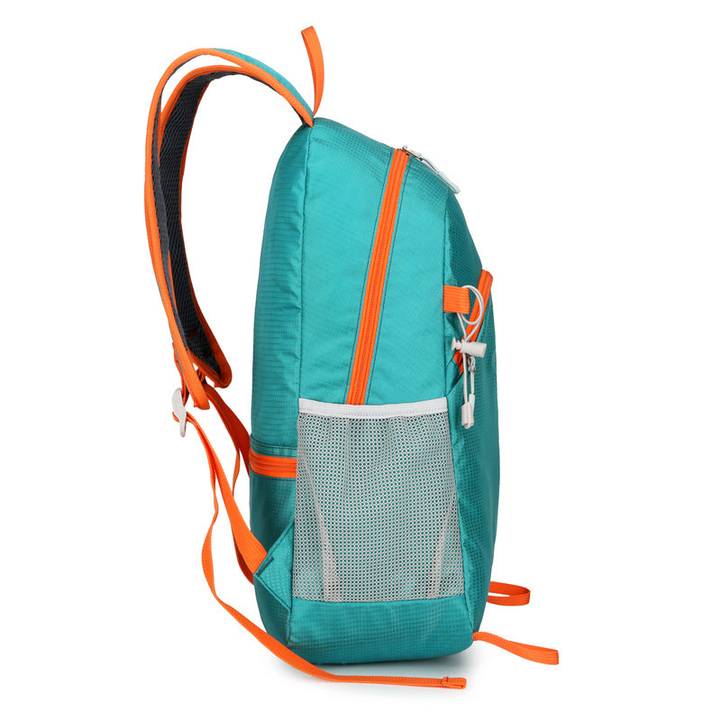 100% Foldable Sport Backpack Outdoor Travel Lightweight Double Shoulder Bag Large Capacity Storage Bag Waterproof Material  (Available)