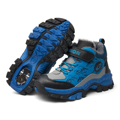 Children's Cotton Shoes Boys Two Cotton Large Cotton Hiking Shoes  (Available)