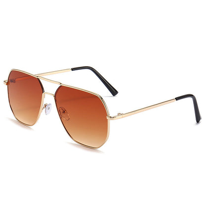 Fashion Personality Double Beam Sunglasses Men's Retro