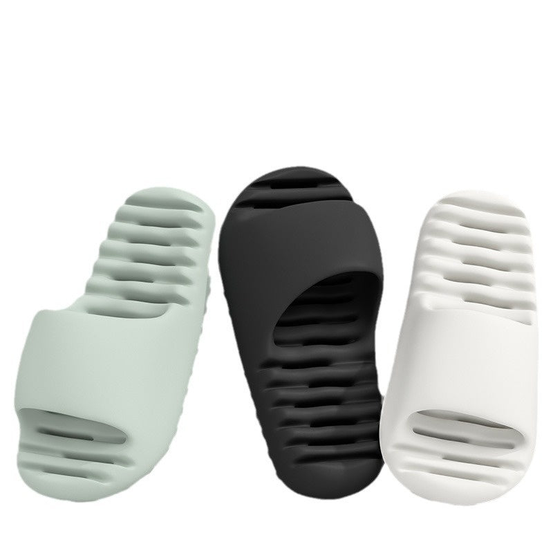 Quick-drying Bathroom Women's Wear-resistant Mute Slippers   (Available)