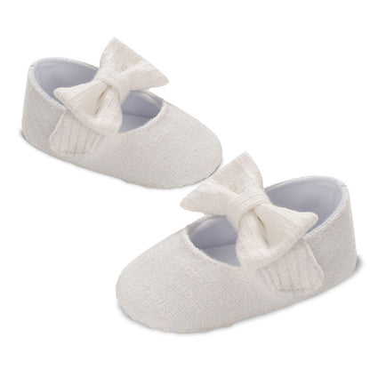 Wool Baby Knitted Bow Baby Shoes (Available)