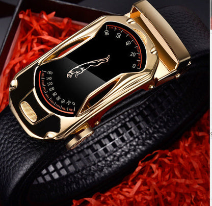 Men's leather belt