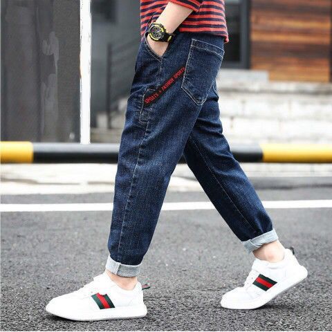 Boys' Denim Trousers Trousers Children's Clothing (Available)
