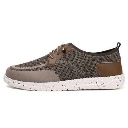 Men's Laceless Canvas Shoes Lightweight Breathable Plus Size Social Casual Men's Shoes (Available)
