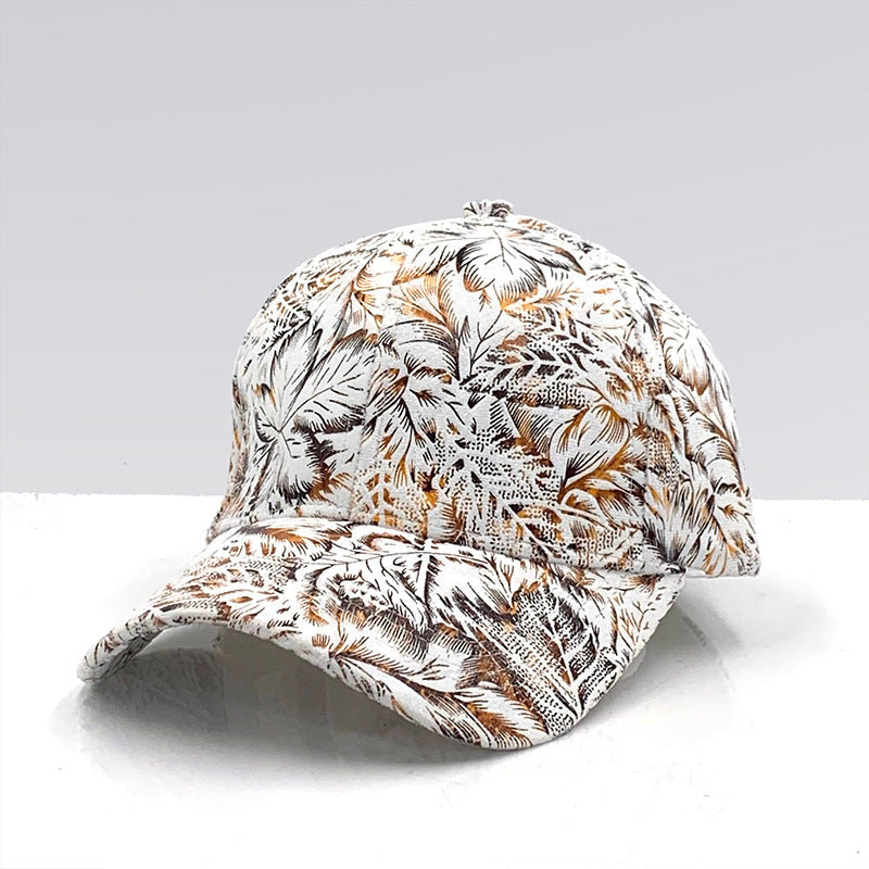 All-match Printed Baseball Cap Ladies Outdoor Outing  (Available)