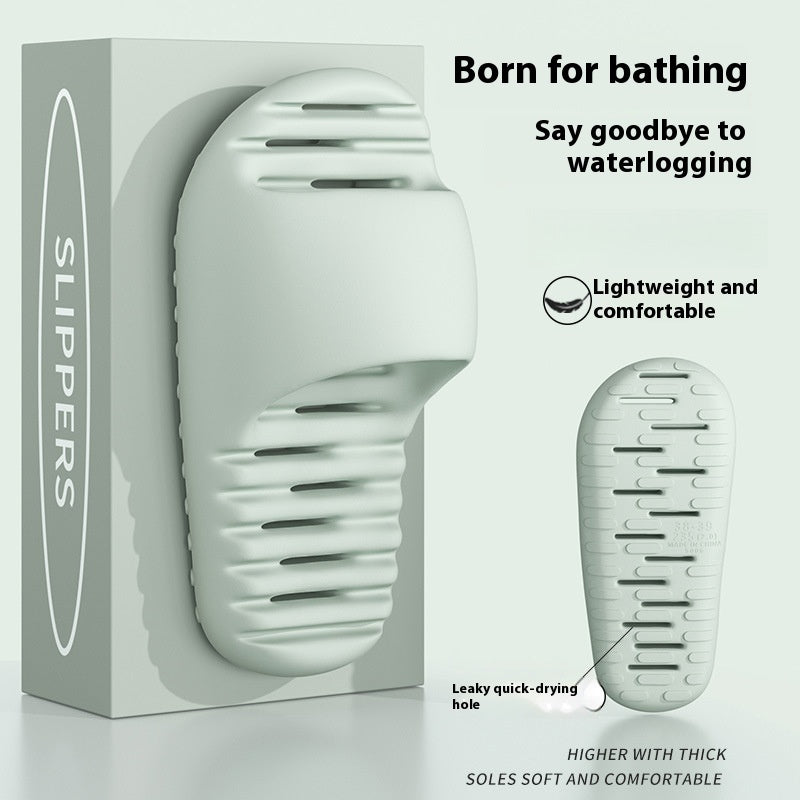 Quick-drying Bathroom Women's Wear-resistant Mute Slippers   (Available)