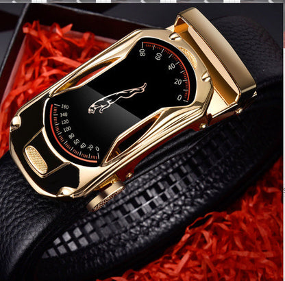 Men's leather belt