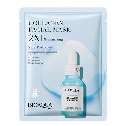 Collagen Face Mask Moisturizing Firming Face Sheet Mask Hyaluronic Acid Facial Masks Beauty Skin Care Gel Skin Care (Available)