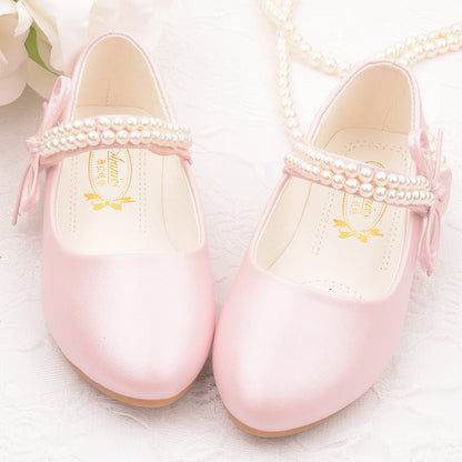 Girls' Photography Flat Leather Shoes (Available)