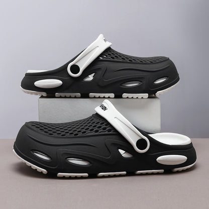 Men's Summer Closed Toe Non-slip Breathable Beach Slippers (Available)