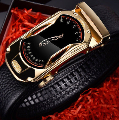 Men's leather belt