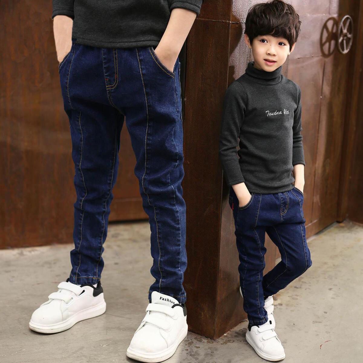 Boys' Denim Trousers Trousers Children's Clothing (Available)