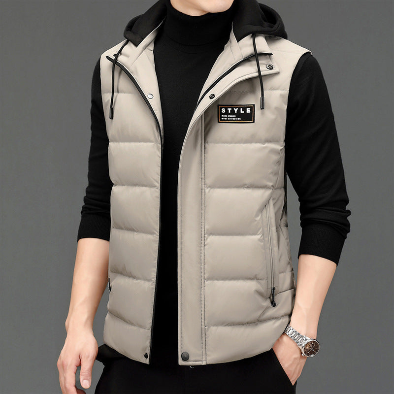 Men's Fashion Vest Versatile Down Jacket    (Available)