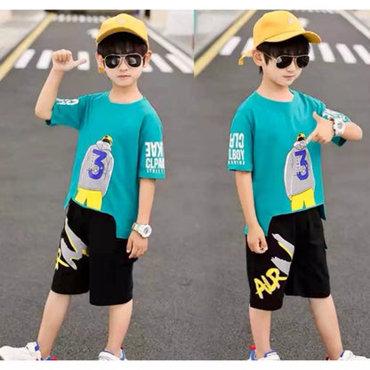 Pakaian Kanak-kanak Lelaki Musim Panas Set Gaya Korea (Available)