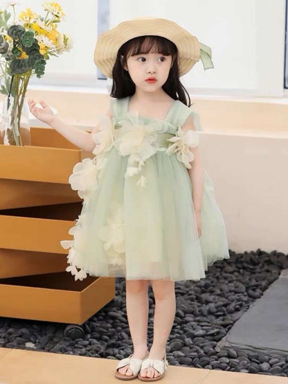 Flower Dress/ Dress Pesta Anak Perempuan Import (Available)