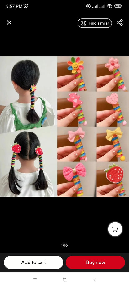 Children's Ponytail Hair Accessories  (Available)